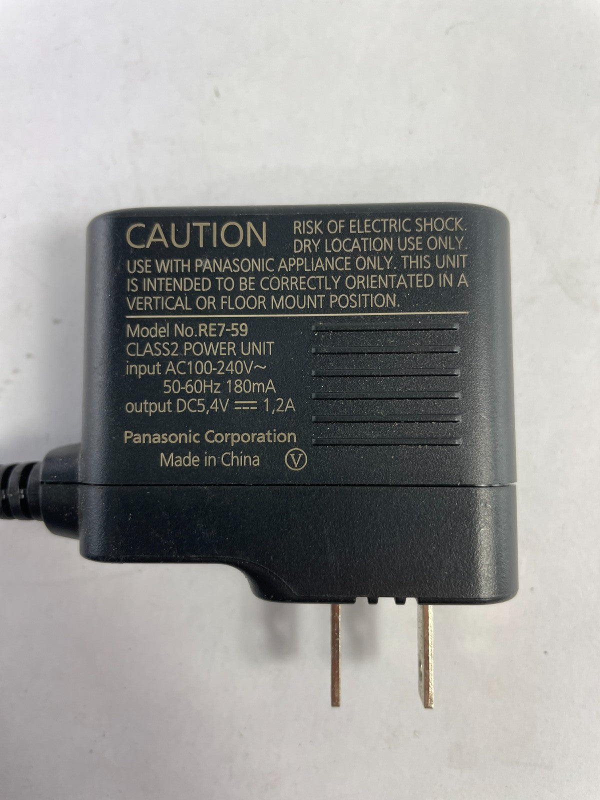Geniune Panasonic Model RE7-59 Output 4V 1.2 A Power Supply AC Adapter #A85