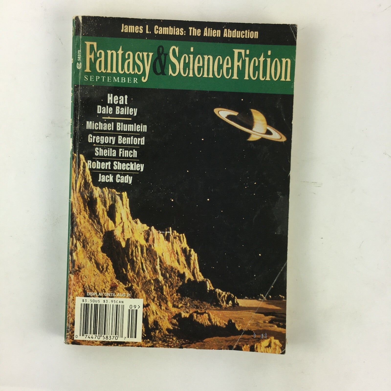 September Fantasy & Science Fiction Magazine Dale Bailey Michael Blumlein Sheila