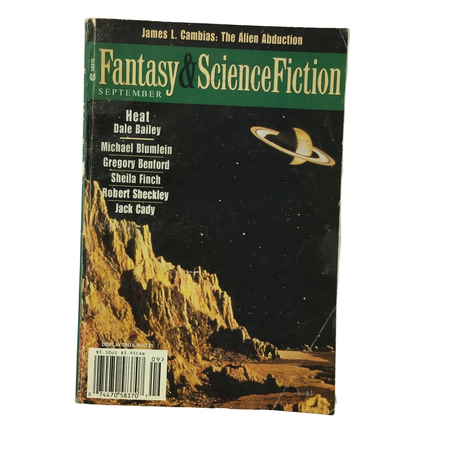 September Fantasy & Science Fiction Magazine Dale Bailey Michael Blumlein Sheila