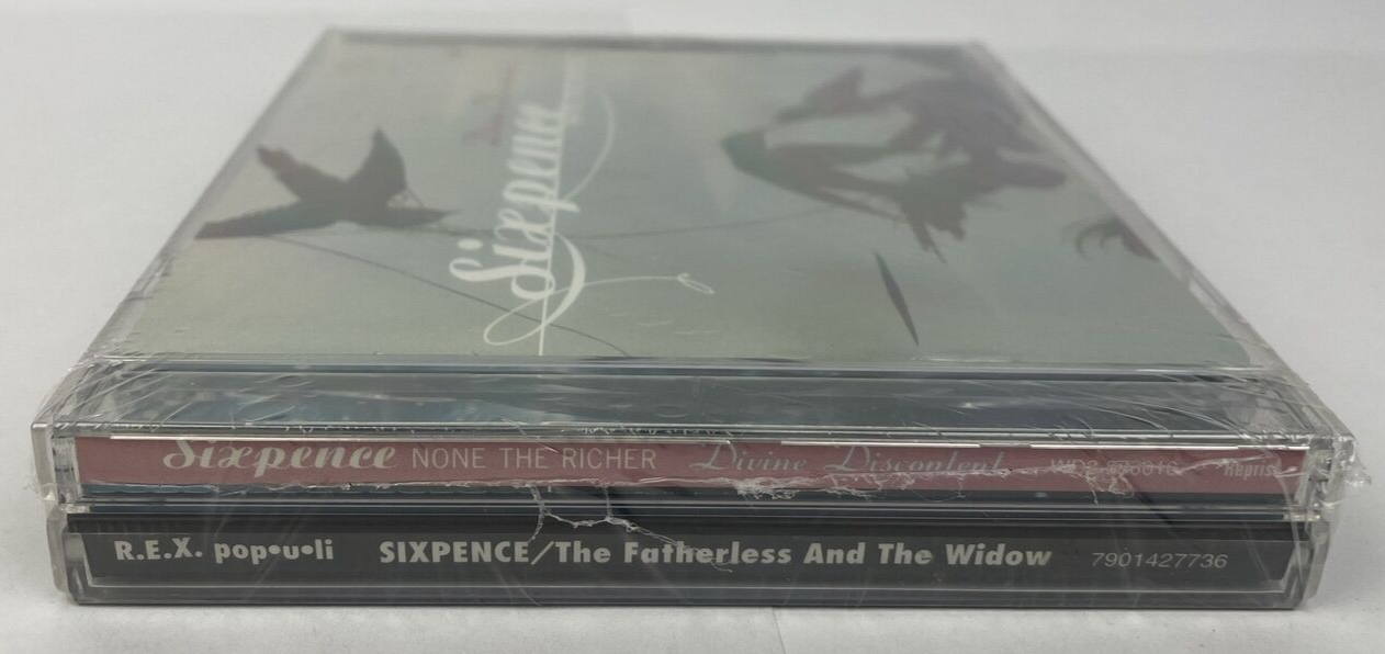 2 x SIXPENCE NONE THE RICHER CD - Devine Discontent + Fatherless and the Widow S
