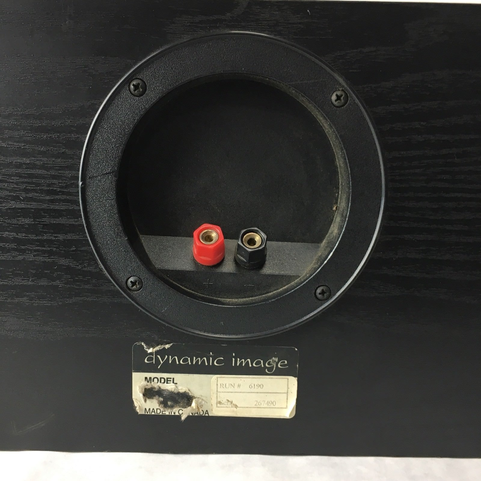 Dynamic Image Center Channel Speaker Black Ash Surround Sound