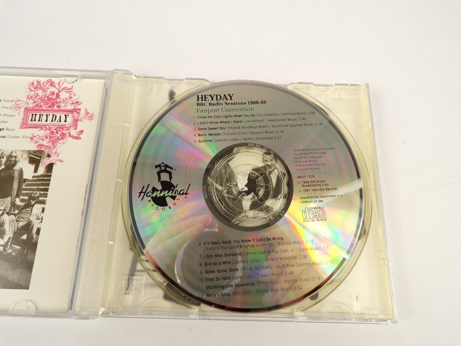 Fairport Convention Heyday When You Go Bird On A Wire Suzanne Reno Nevada CD#43