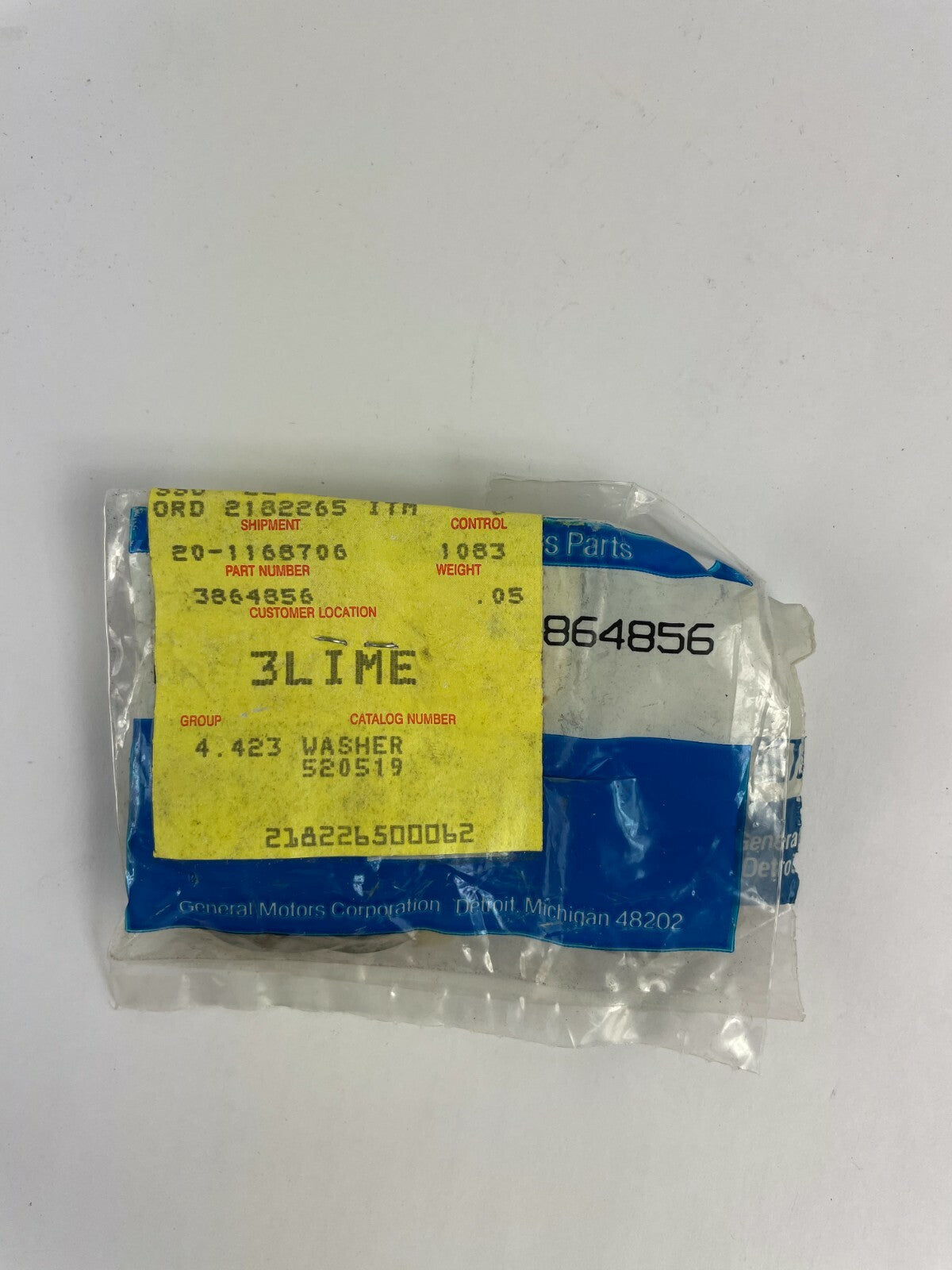 Genuine GM Automotive Part Washer 38648560 A2