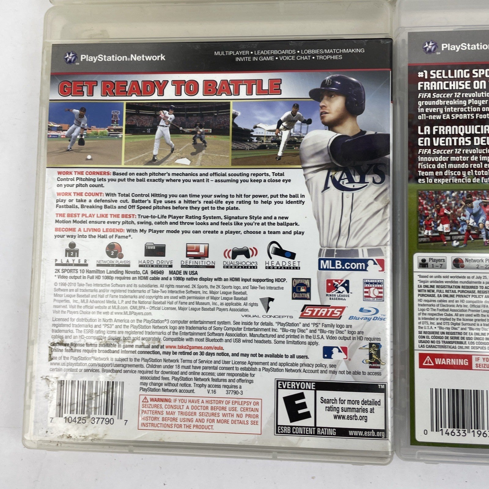 Lot of 9 PS3 Playstation 3 Sports Video Games Madden NBA NHL FIFA MLB Champions