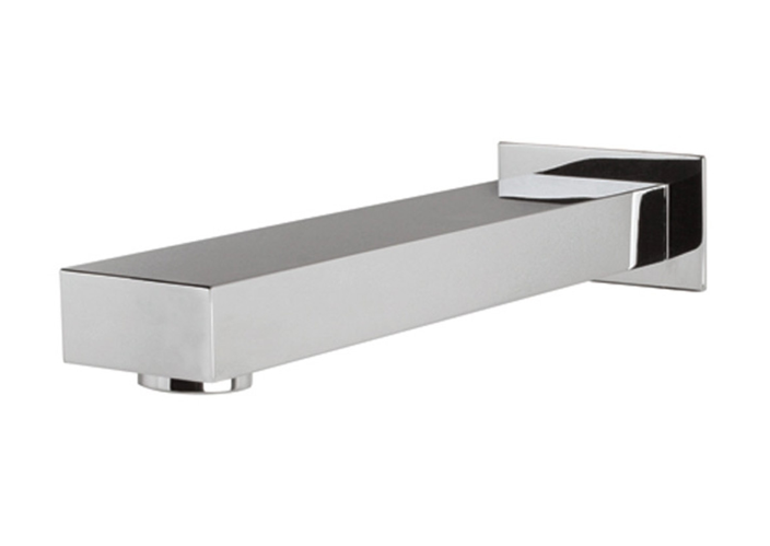 Rubi Quatro RQT8W polished chrome 8 inch decorative bathtub spout