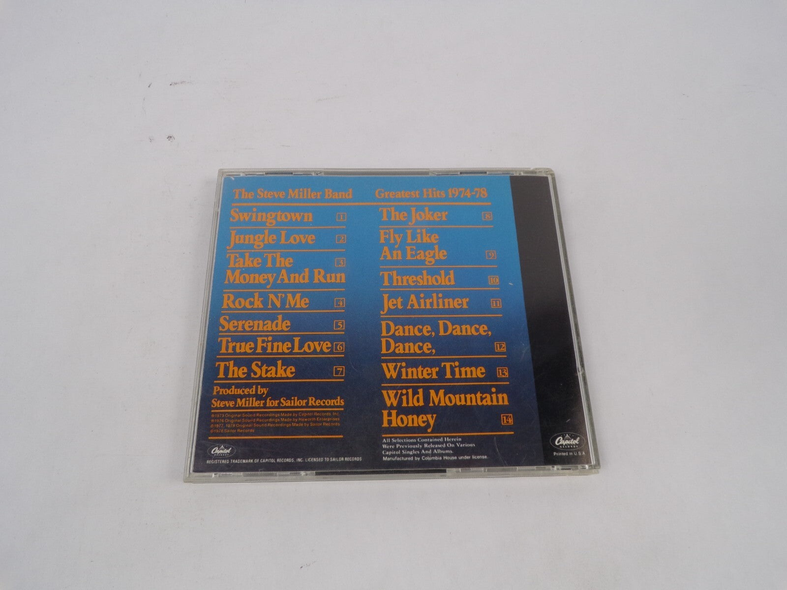 Steve Miller Band The Joker Fly Like An Eagle Threshold Winter Time CD#67