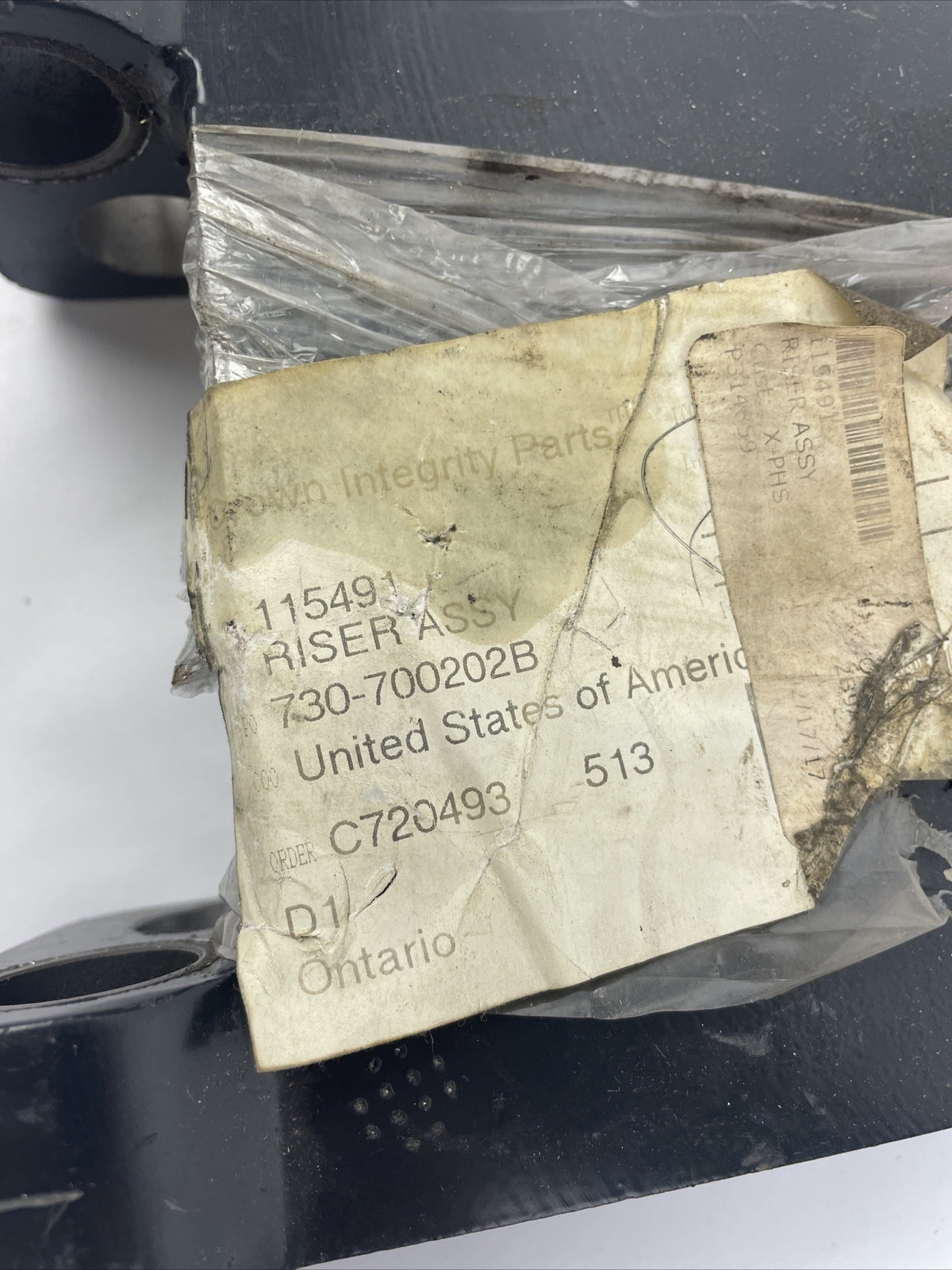 OEM Crown Integrity Parts Part No. 115491 Forklift Riser Assembly