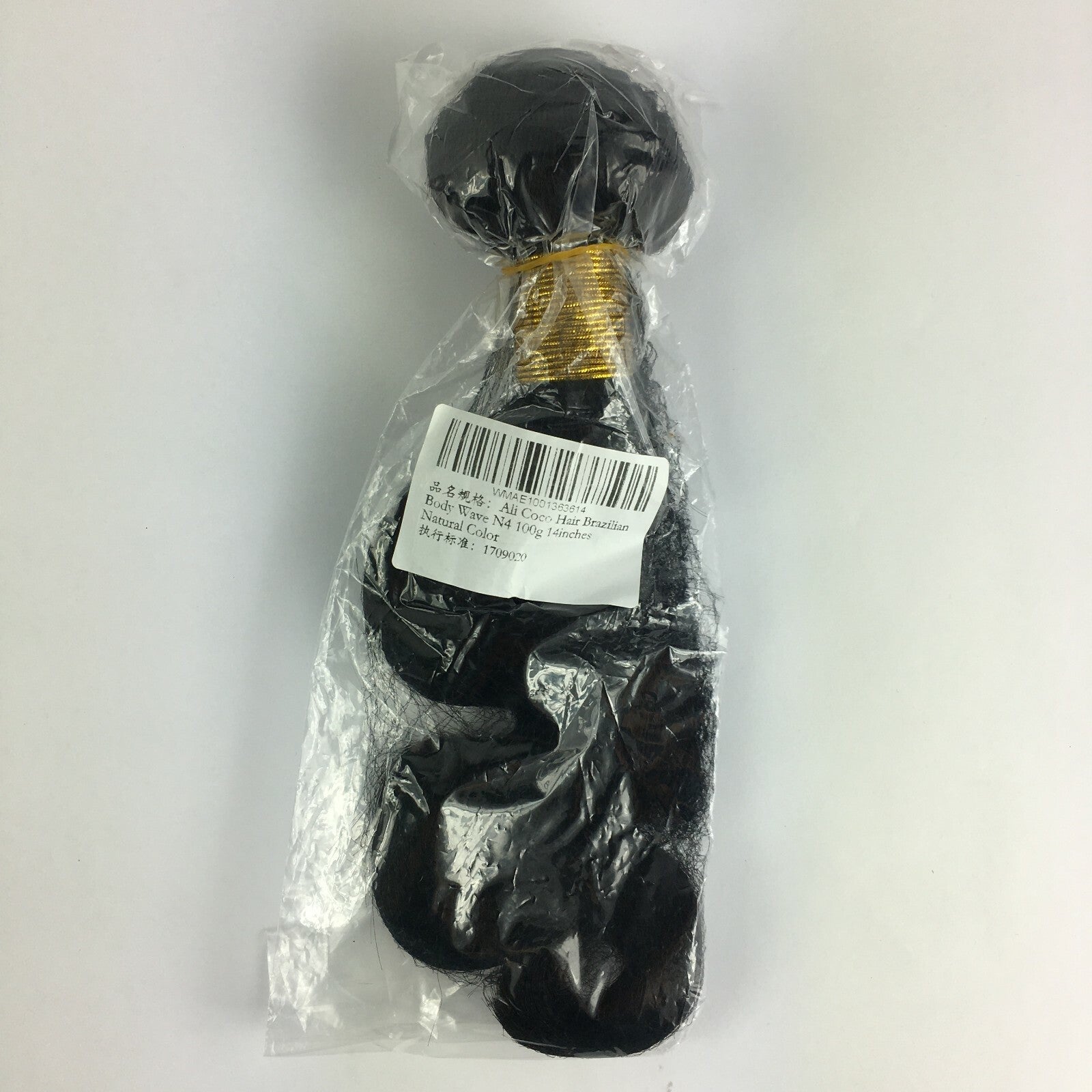 Brand New Ali Coco Hair Brazilian Body Wave N4 100g Size 14" Natural Color A1