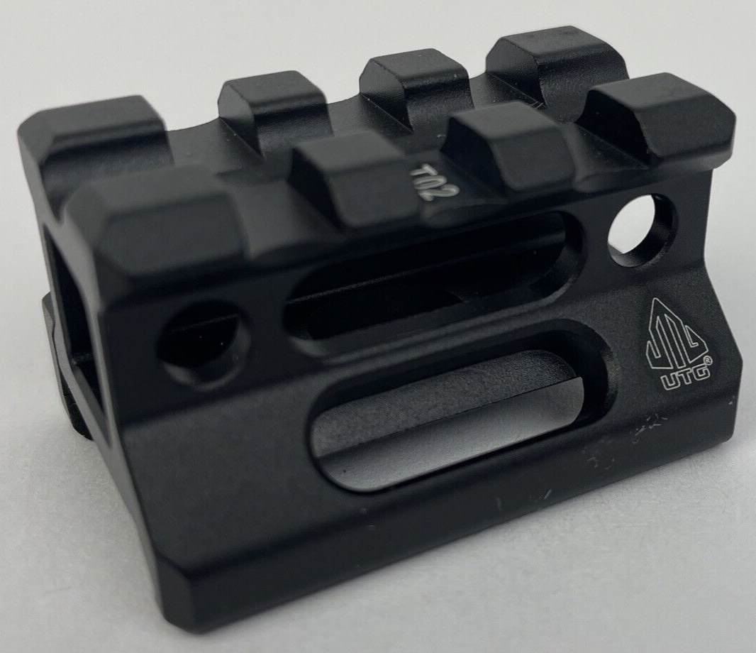 OEM UTG Super Slim 3 Slots Top Rail Picatinny Riser Mount, 0.75", Black