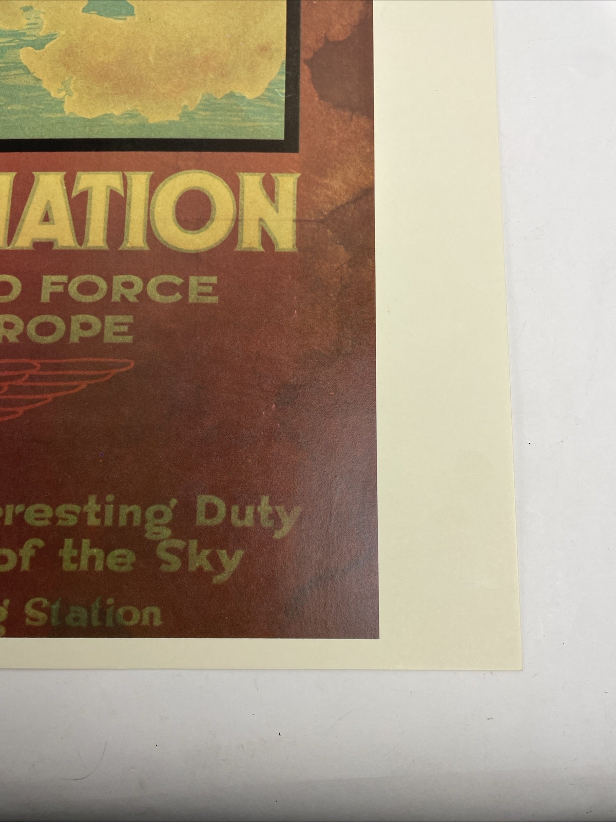 Vintage US Navy Recruiting Poster US Naval Aviation Sailors of the Air 20" x 16"