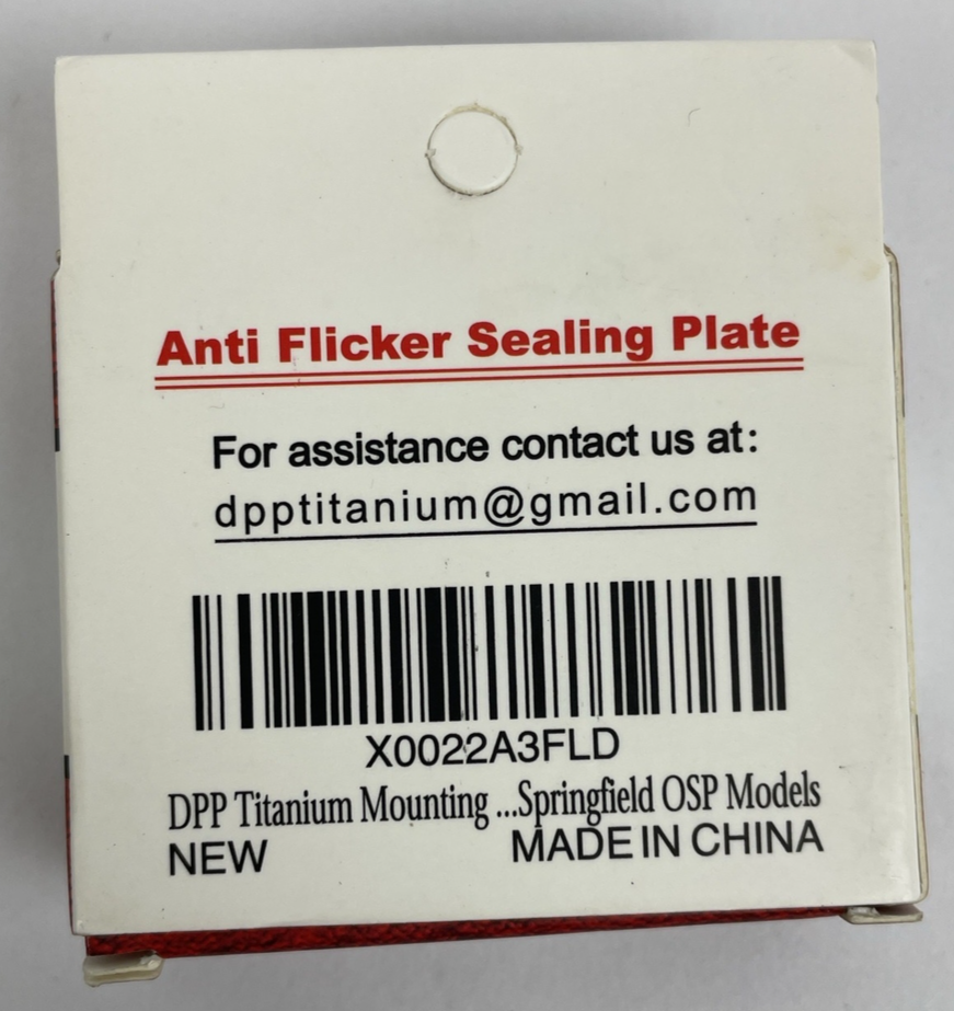OEM DPP Titanium Mounting Kit/Anti Flicker Sealing Plate Kit For OSP Models