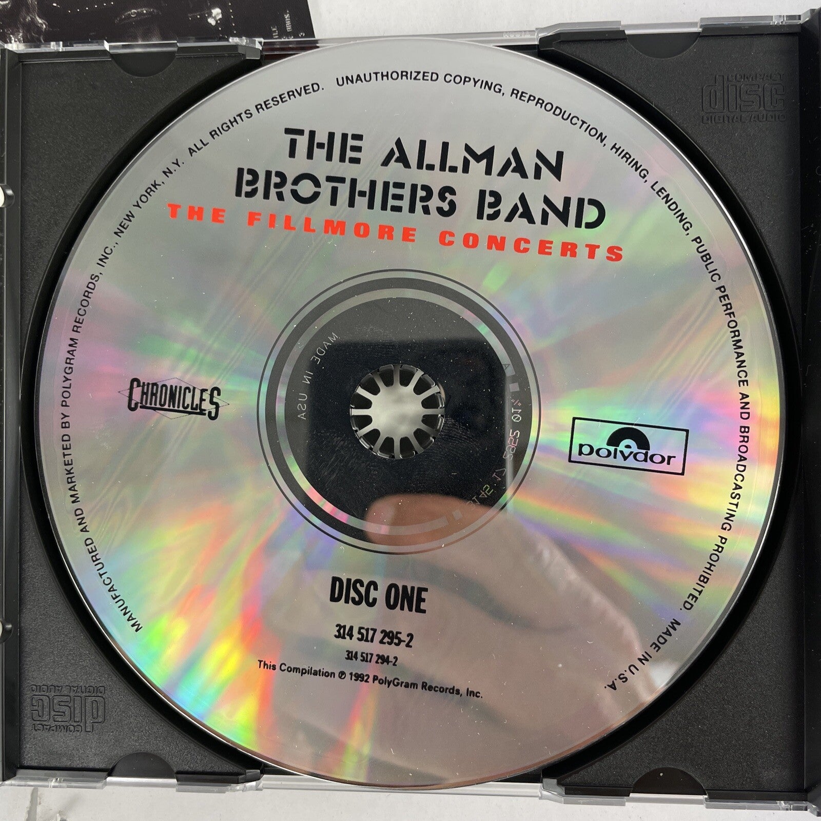 The Allman Brothers Band The Fillmore Concerts 2 CD Box Set (Polydor) #17
