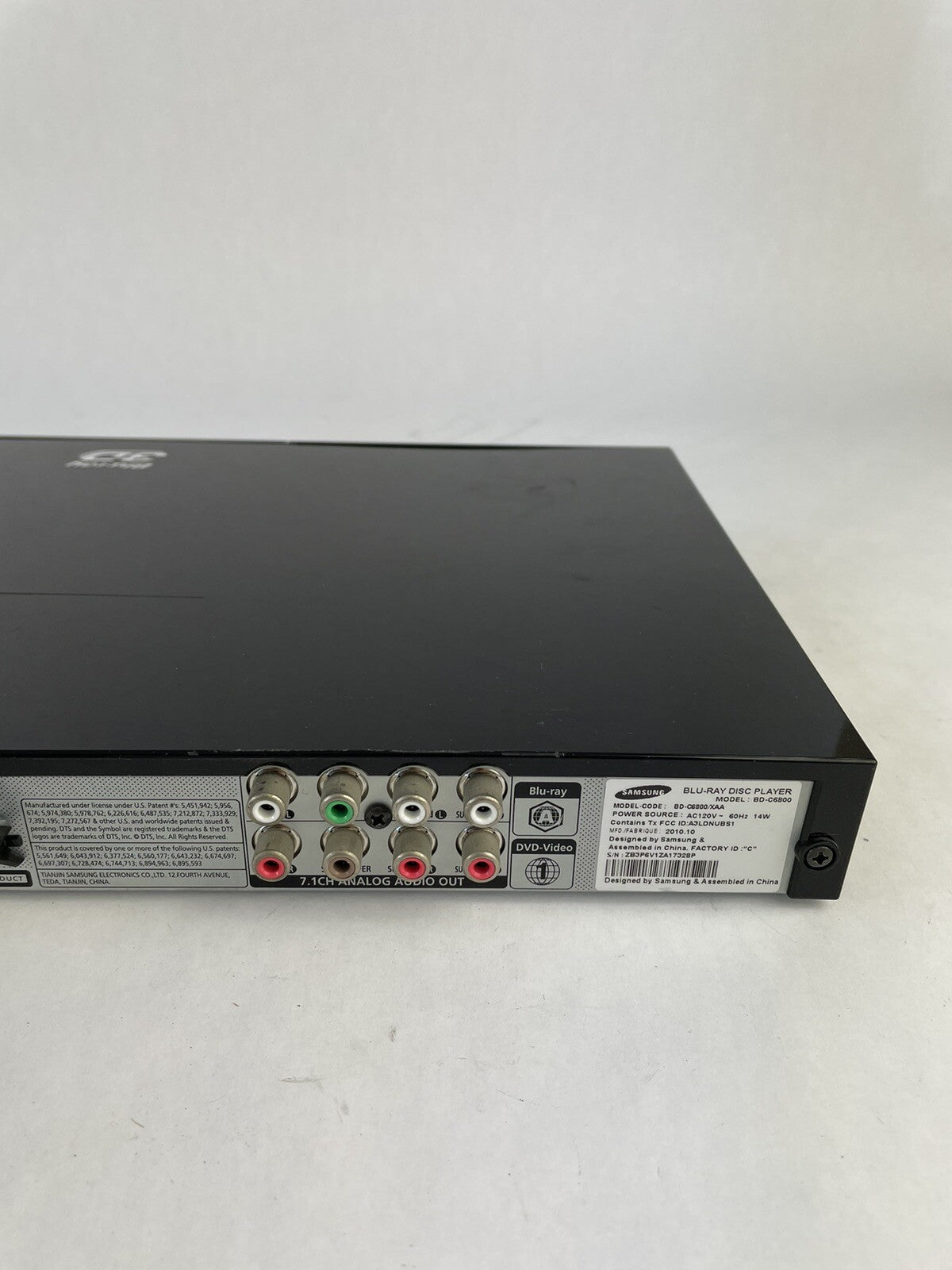 Samsung BD-C6800 3D Blu-Ray Player
