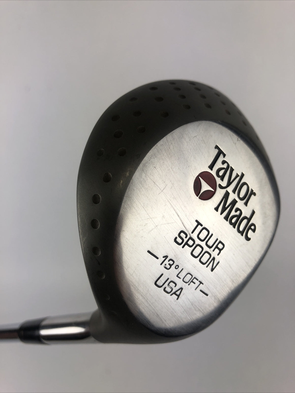 TaylorMade Tour Spoon Pittsburgh persimmon 13 degree fairway wood steel S300U shaft RH