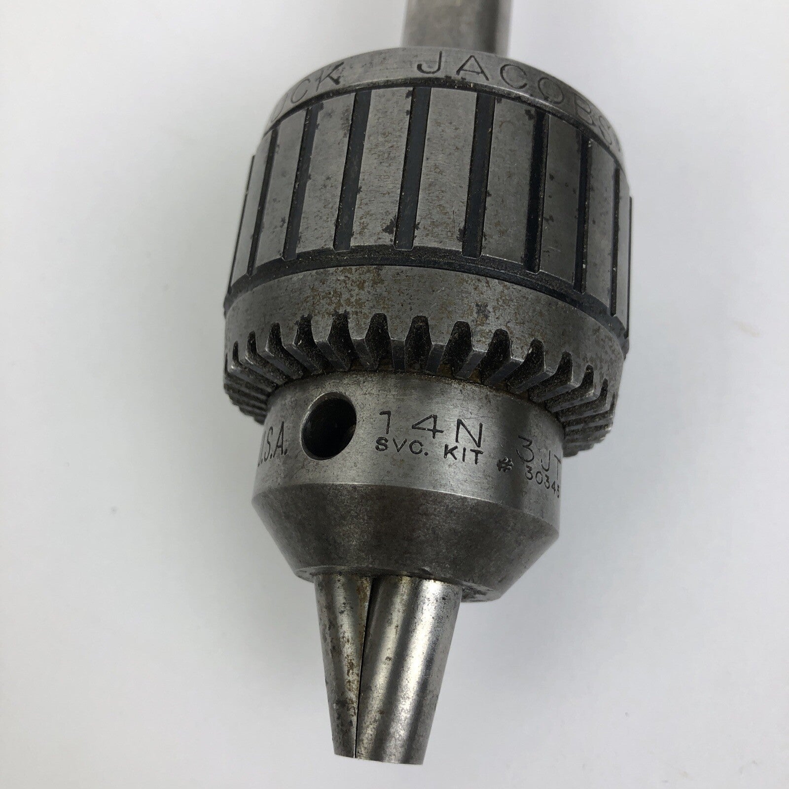 Jacobs 30345 Ball Bearing Super Chuck 14N 3JT Morse Taper R8 Arbor USA - VGC