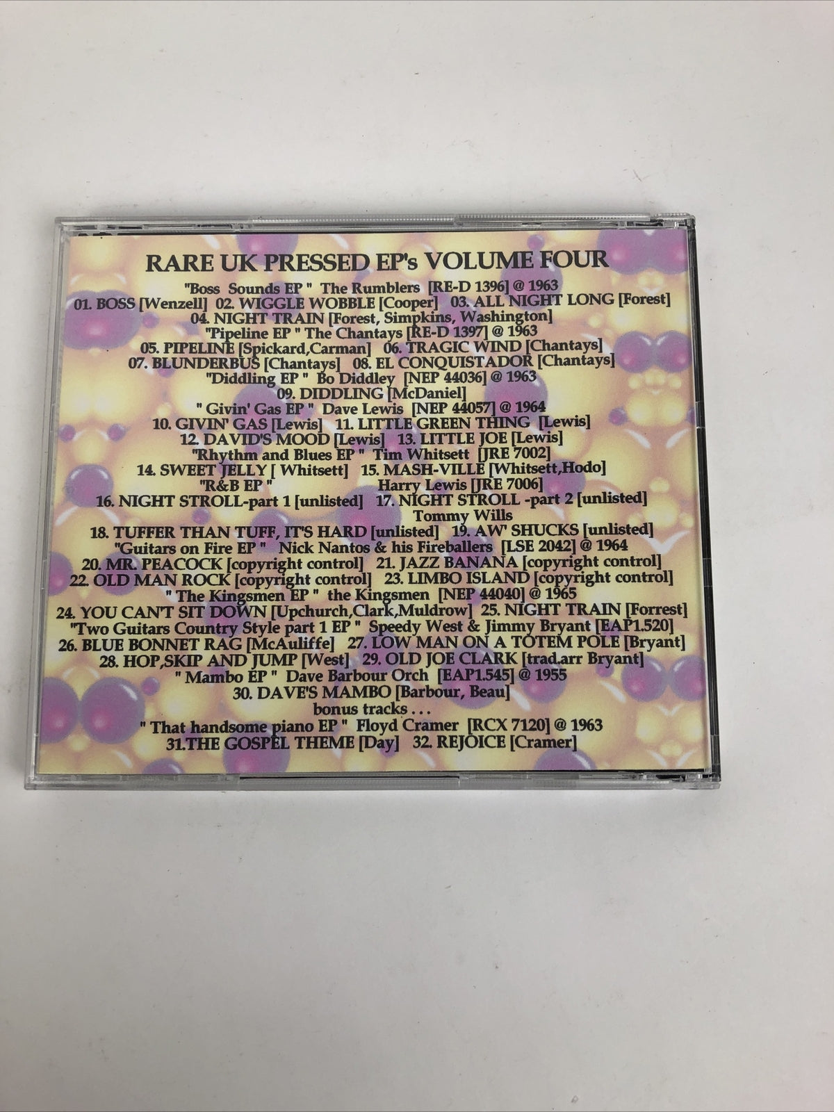 Rare U.K. Pressed Instro E.P. S Volume 4 CD - 31 Tracks - #10