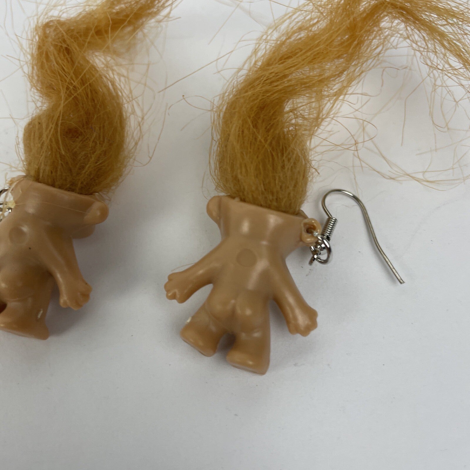 Troll Doll Good Luck All Natural Nude Pierced Earrings Fashion Jewelry - LOOK