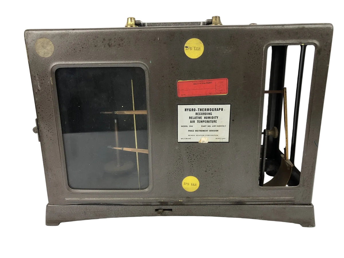 Vintage Bendix Corp Friez Instrument Division Hygro Thermograph Recording # 594