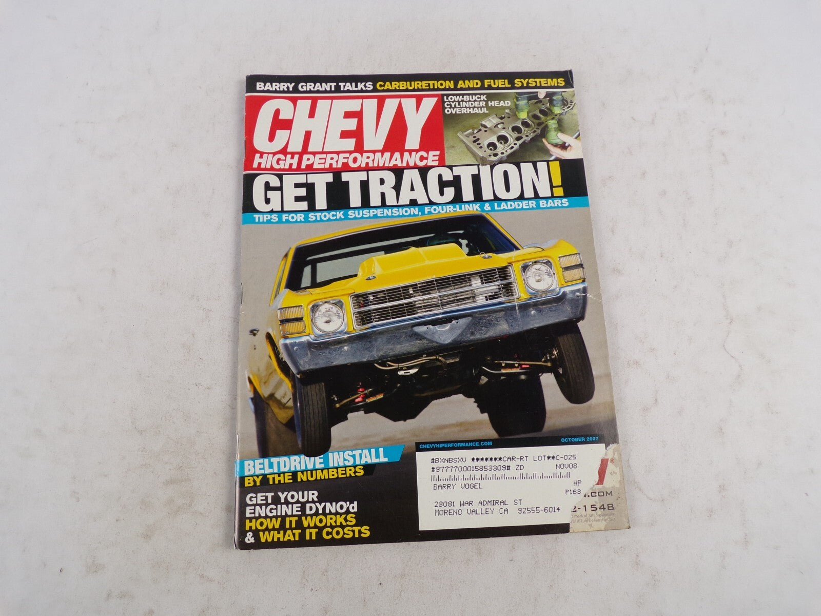 October 2007 Chevy High Performance Get Traction Beltdrive Install By The Number