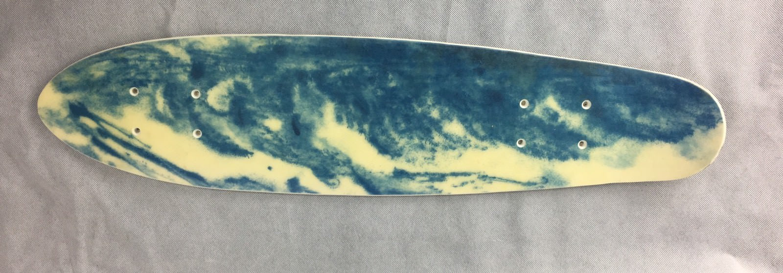 Vintage NOS 1970s MPI Old School Skateboard Deck Fiberglass Kicktail 6.5" x 25"