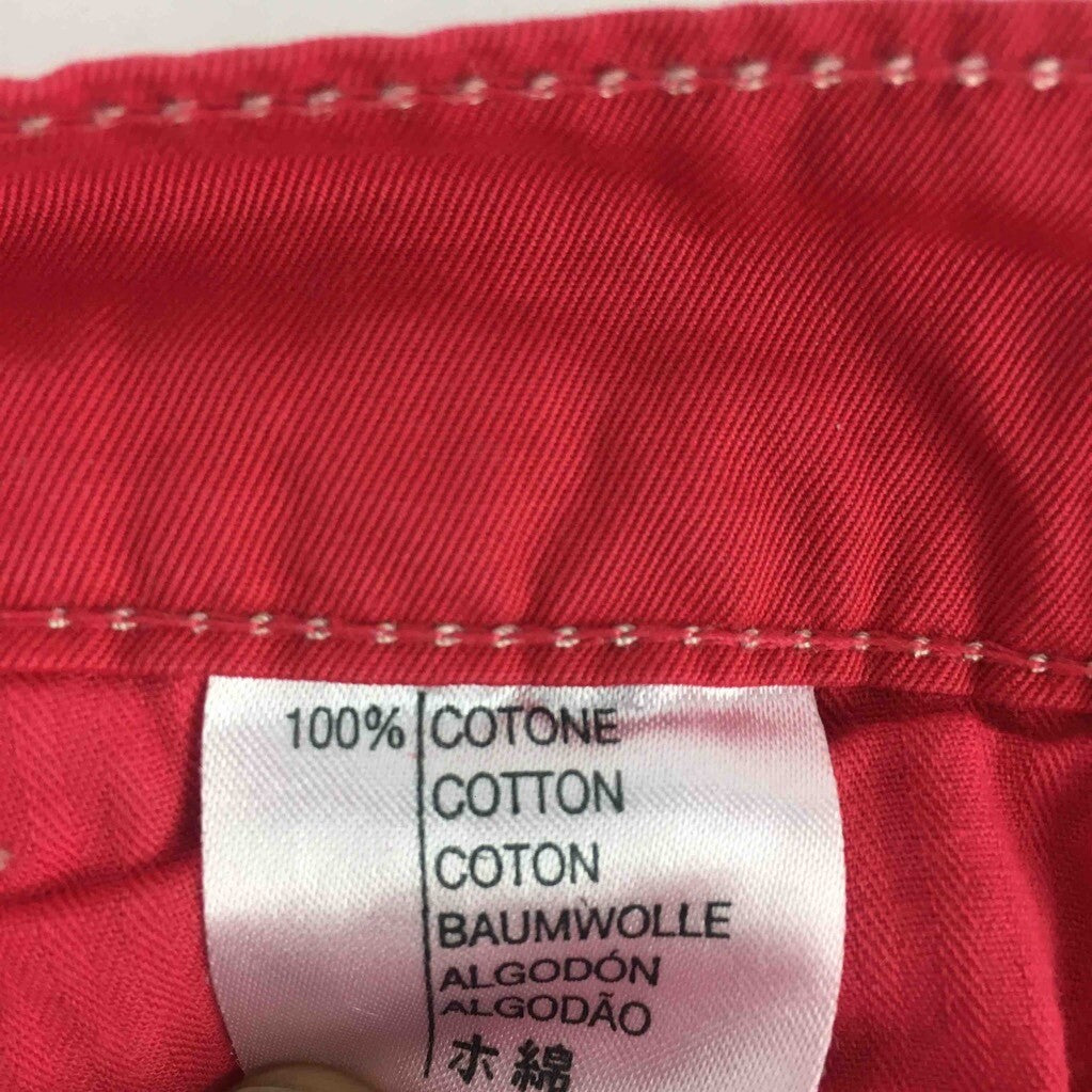 Travis Brooksfield Mens Chino Pants Red Action Tailored Zip Fly 100% Cotton 54