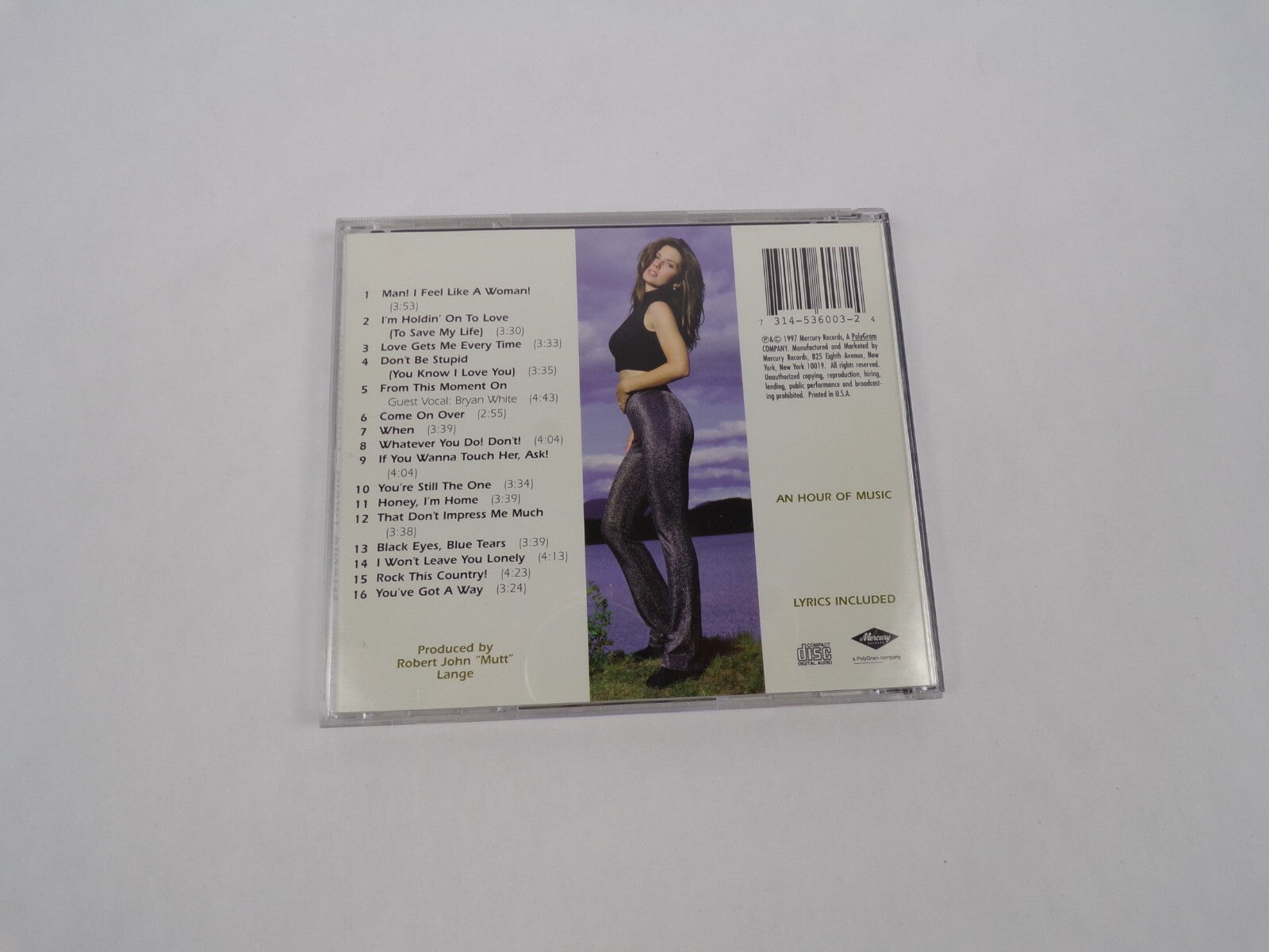 Shania Twain Man! I Feel Like A Woman! I'm Holdin' On To Love Love Gets Me CD#63