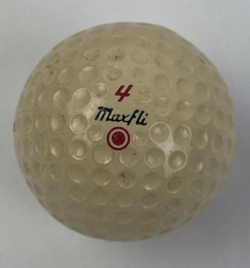 Vintage CDC logo golf ball Maxfli Dunlop Red Dot #4 rare collectible display piece