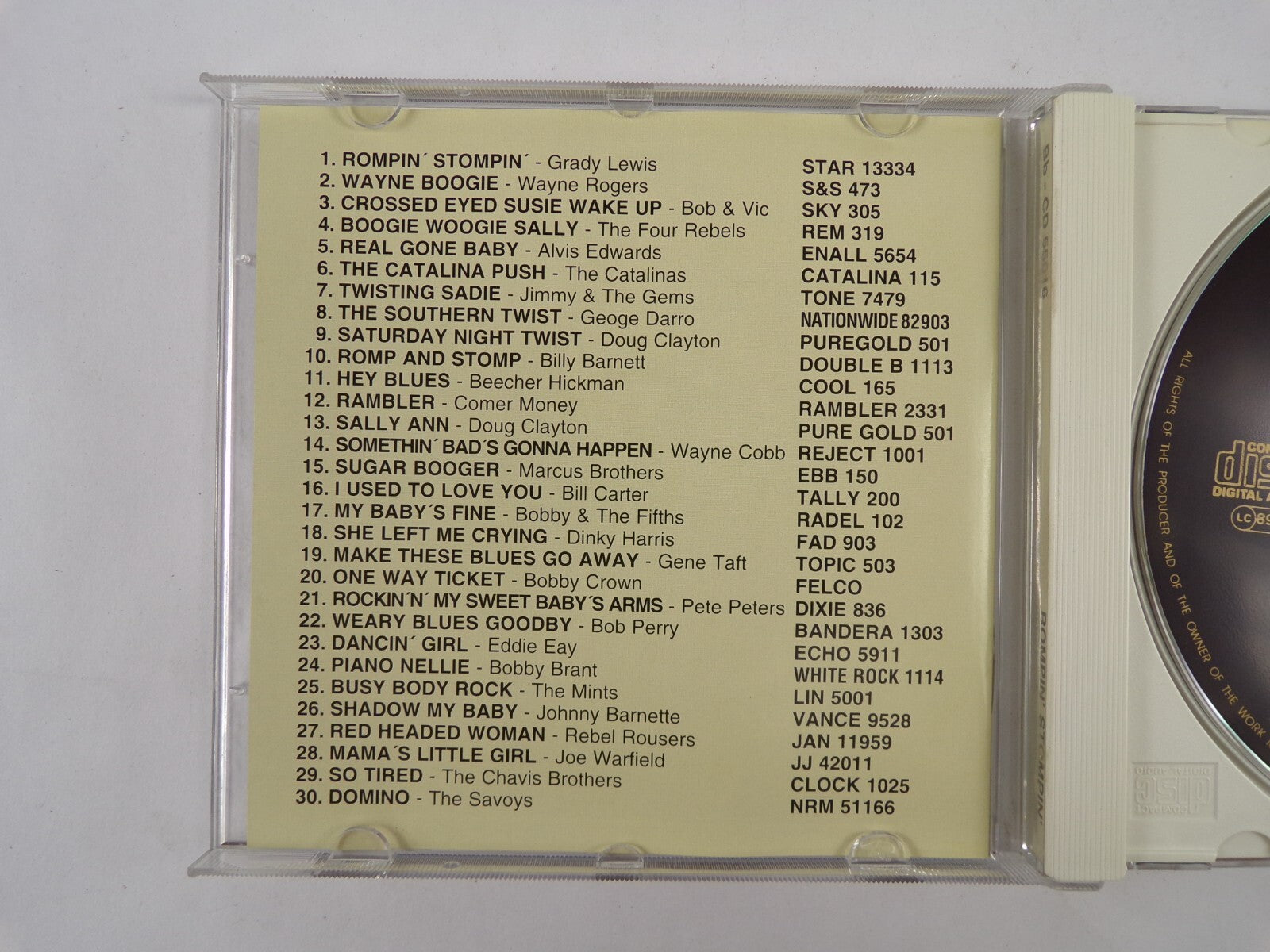 Rompin Stompin Buffalo Bop She Left Me Crying CD #18