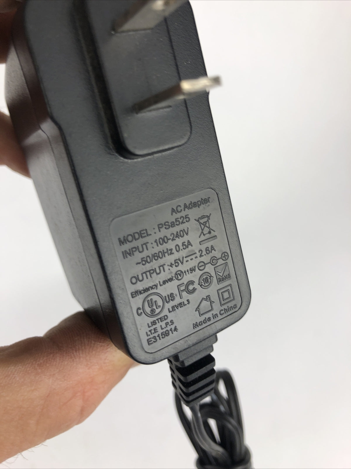 PSa525 AC Adapter 100-240V 5V 2.6A Tested Free Shipping A15