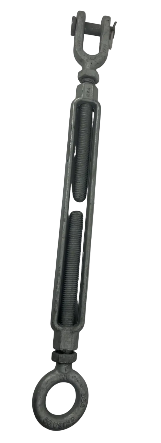 Chicago Hardware USA 3/4 x 14 galvanized jaw and eye turnbuckle