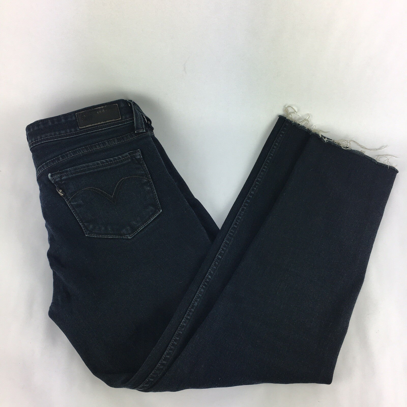 LEVIS Levi's Women's Dark Blue Demi Curve Classic Fit Jeans Size 7 M