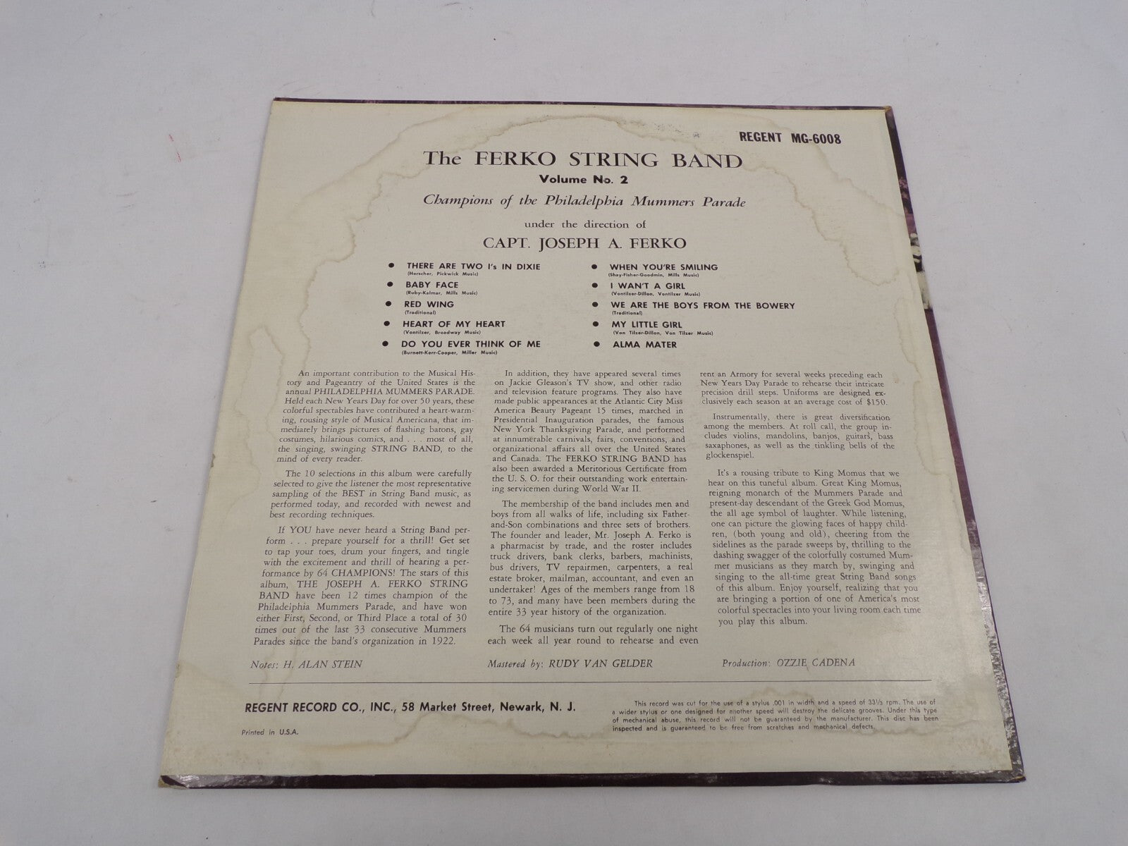 Ferko String Band There Are Two I's In Dixie Red Wing Do You Ever Think Of Me I