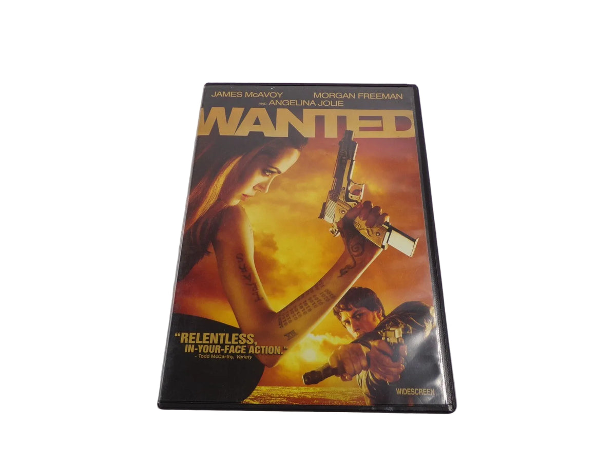 Wanted DVD James McAvoy Angelina Jolie Morgan Freeman
