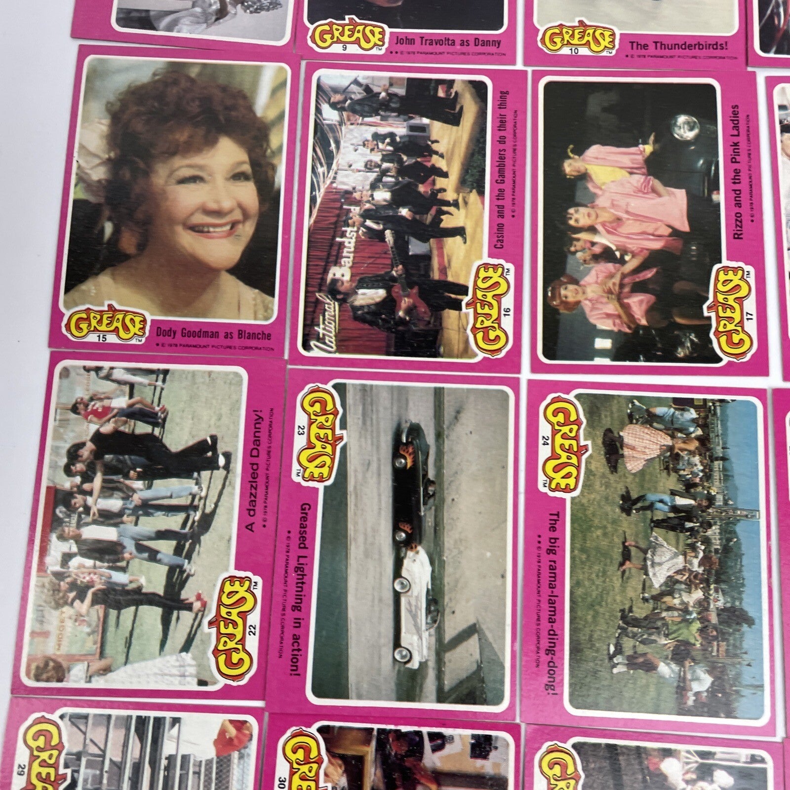 1978 Topps GREASE Movie Series 1 Trading Card Complete Set 1-66 w 11 Stickers