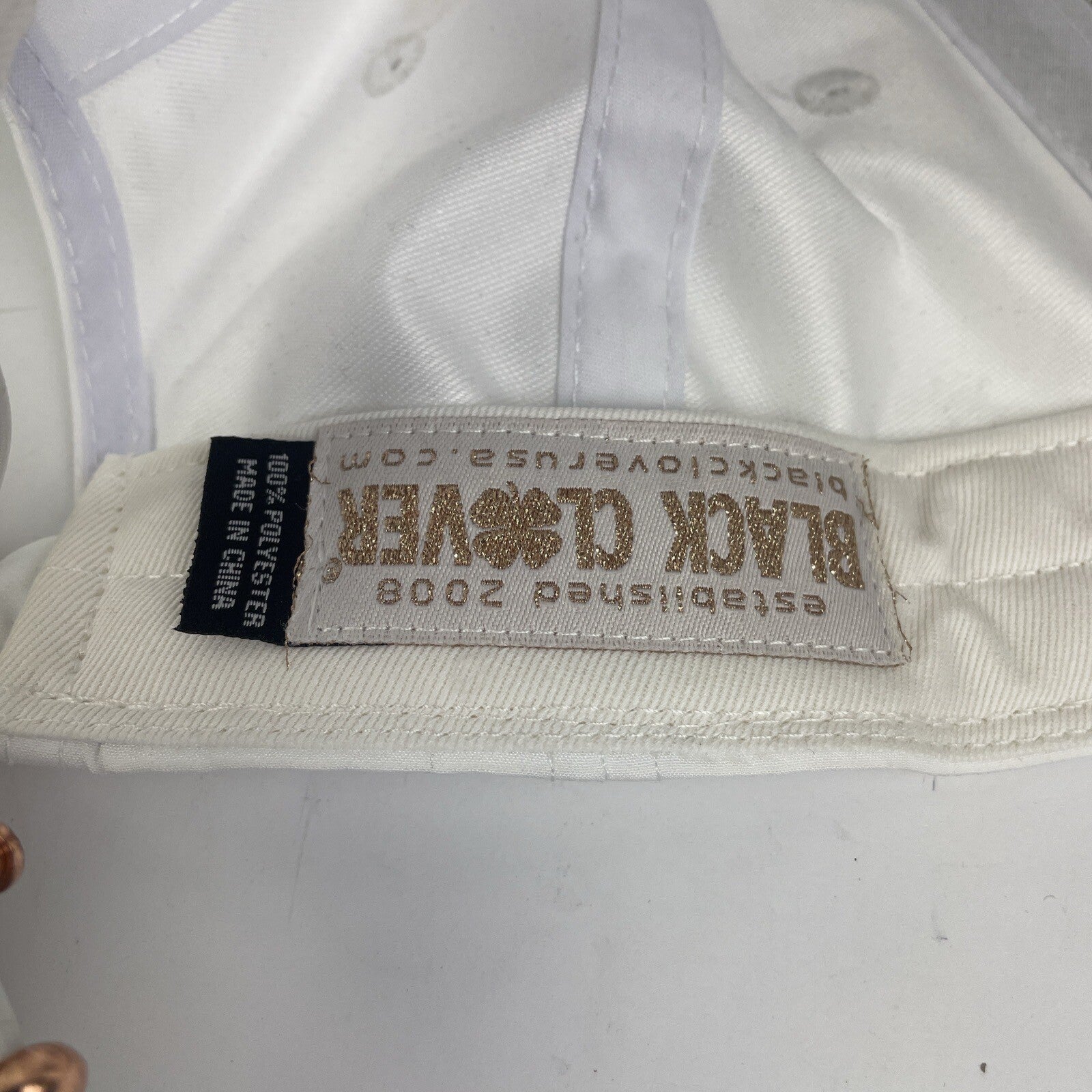 Black Clover PNB Paribus OPEN Live Lucky Womens Adjustable White Golf Hat RARE