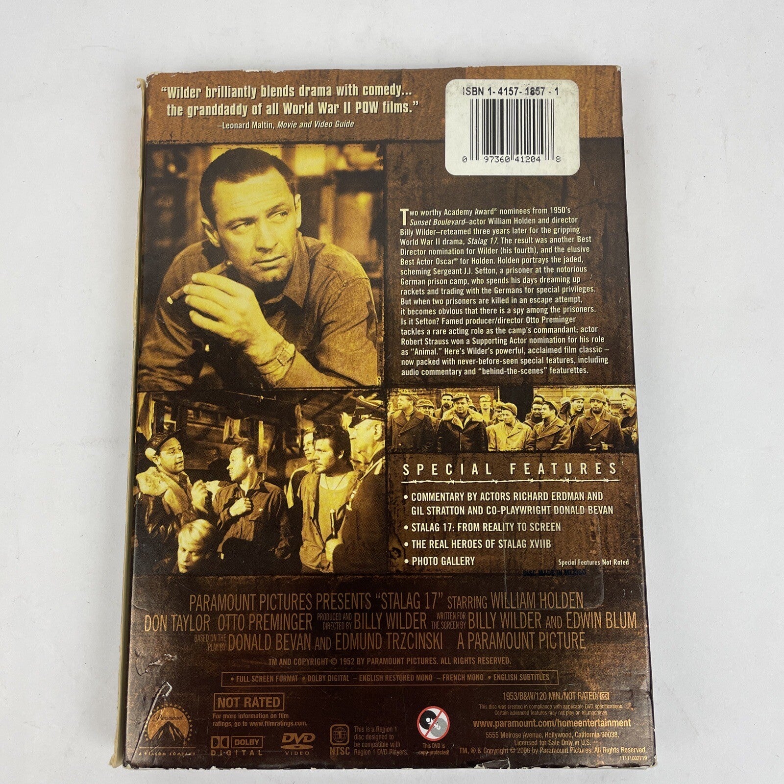 Stalag 17 DVD Video Special Collector's Edition (1953) w Special Features
