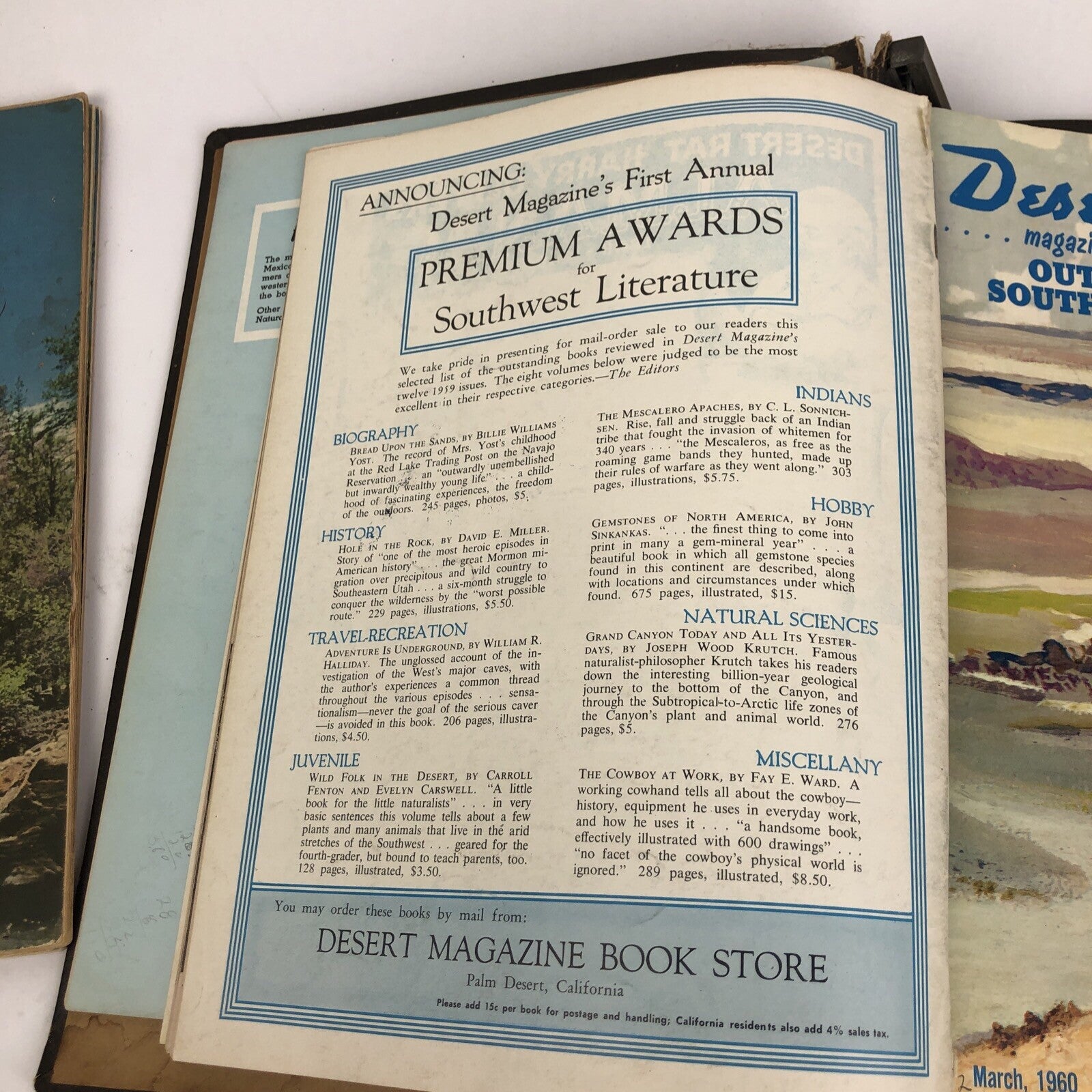 8 x Vintage DESERT MAGAZINE of the Outdoor Southwest 1960 January - August LOOK