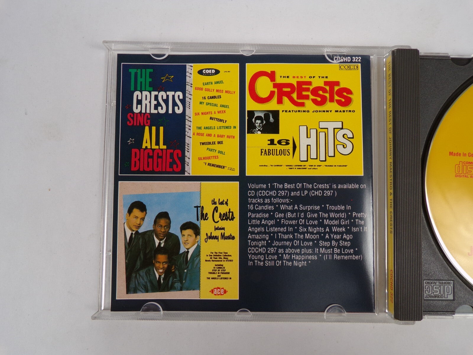 The Best Of The Rest Of The Crests Johnny Maestro CD #12