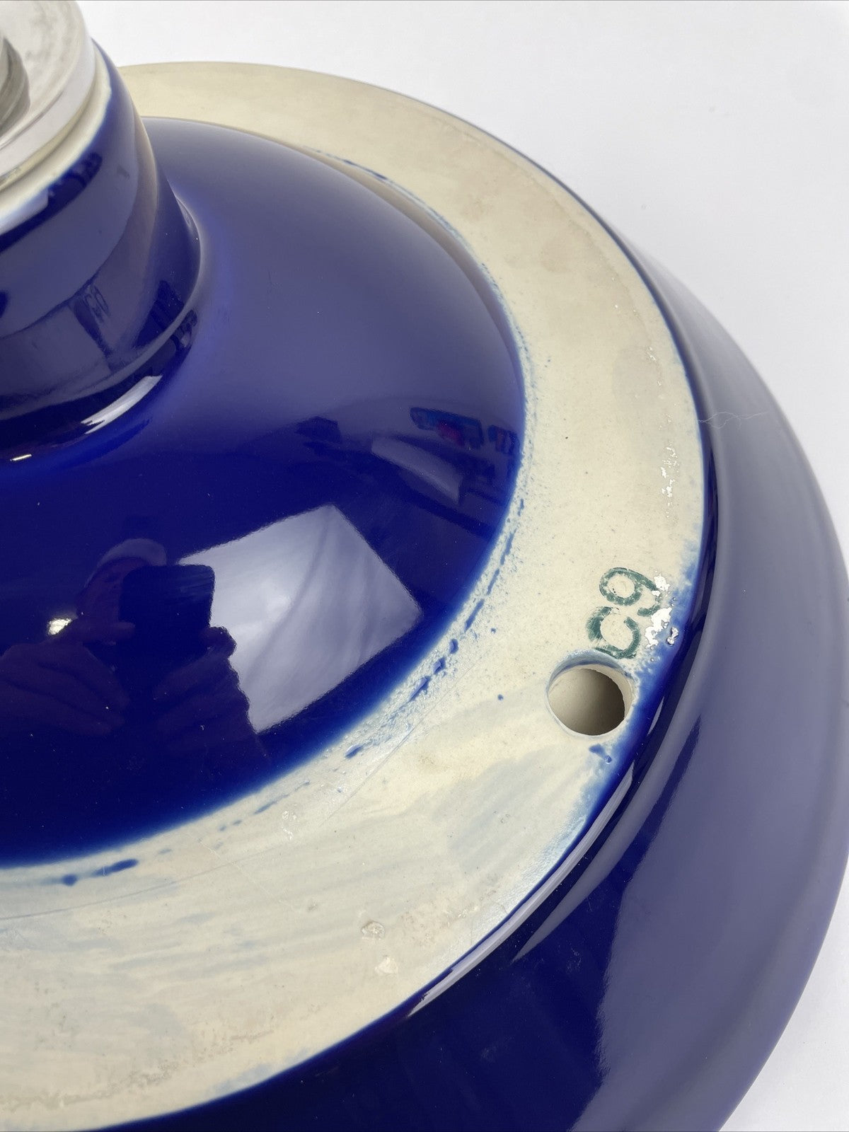 OEM Kohler Circle Top Mount Bathroom Basin Sink OD 16.25" Blue - Discontinued