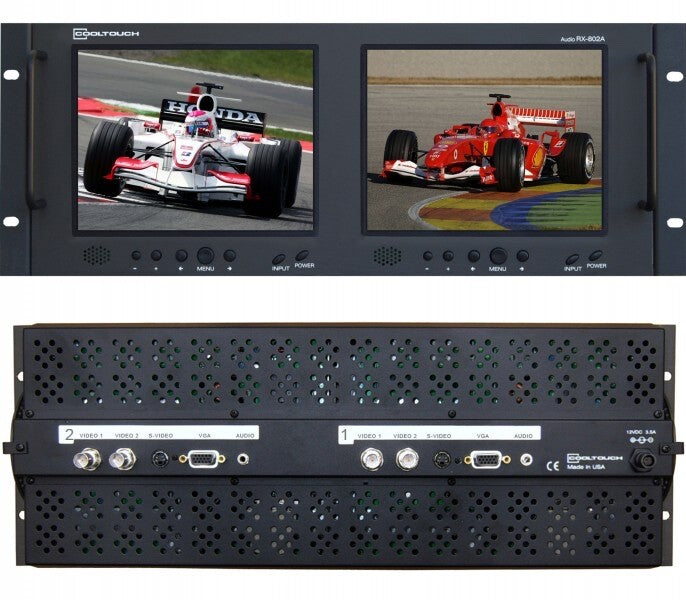 Cooltouch RX-802A Integrated Audio Multimedia 2 Composite Video Monitor LCD
