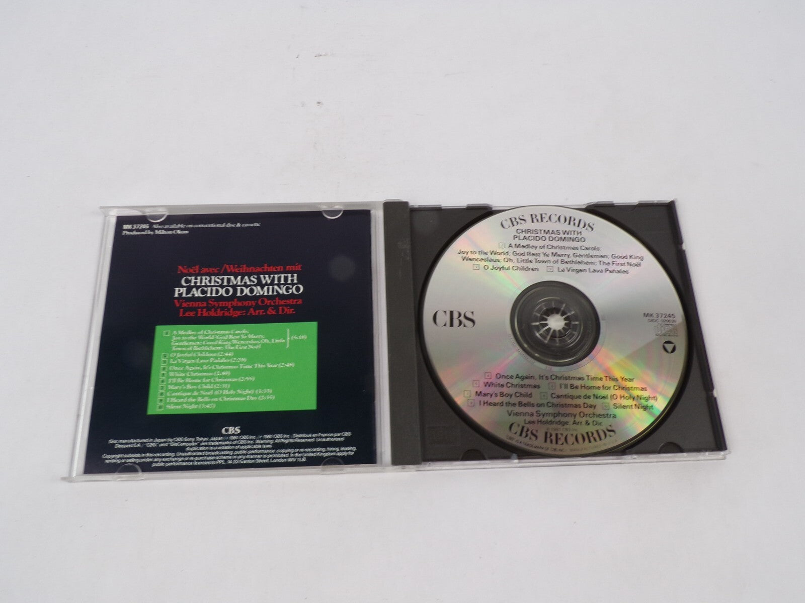 Christmas With Placido Domingo Vienna Symphony Orchestra A Medley Of ChristCD#68