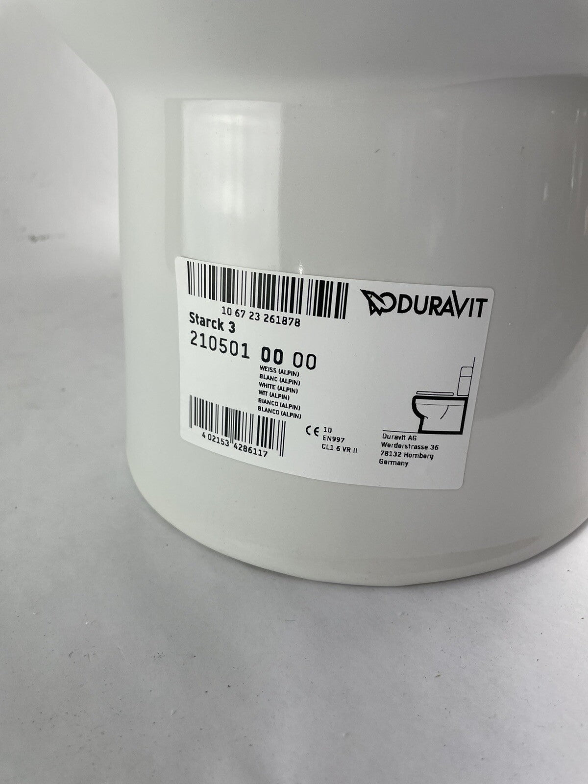 Duravit 210501 Starck 3 Elongated Bowl Only White