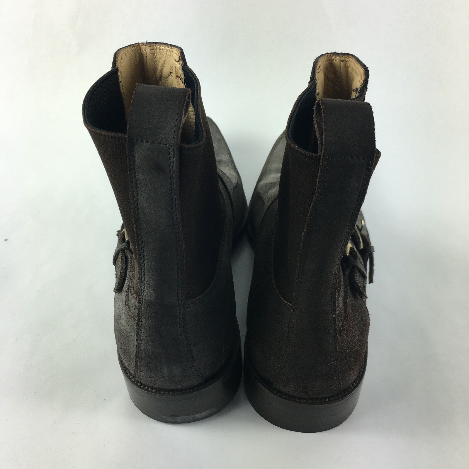 Genuine Dolce Gabbana Stylish Chelsea Style Brown Shoes for Men Size 9 1⁄2