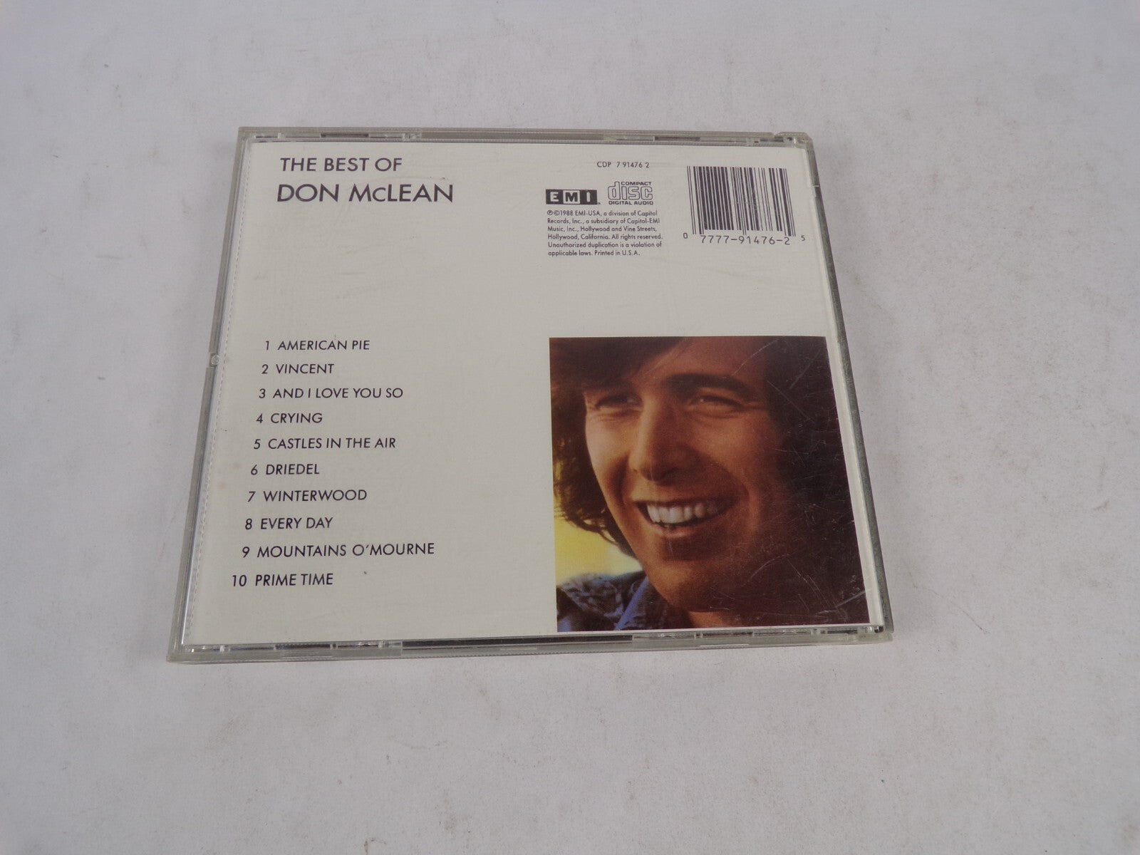 The Best Of Don Mclean American Pie Vincent And I Love You So Crying CastleCD#19