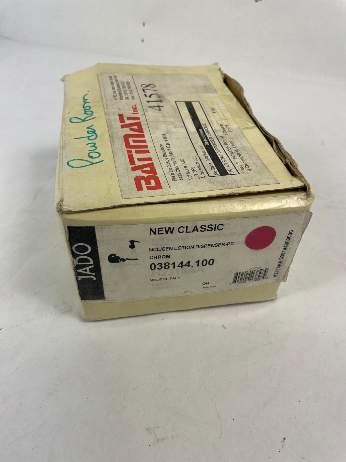 Jado New Classic NCL/CEN Lotion Dispenser-PC Chrome 038144.100