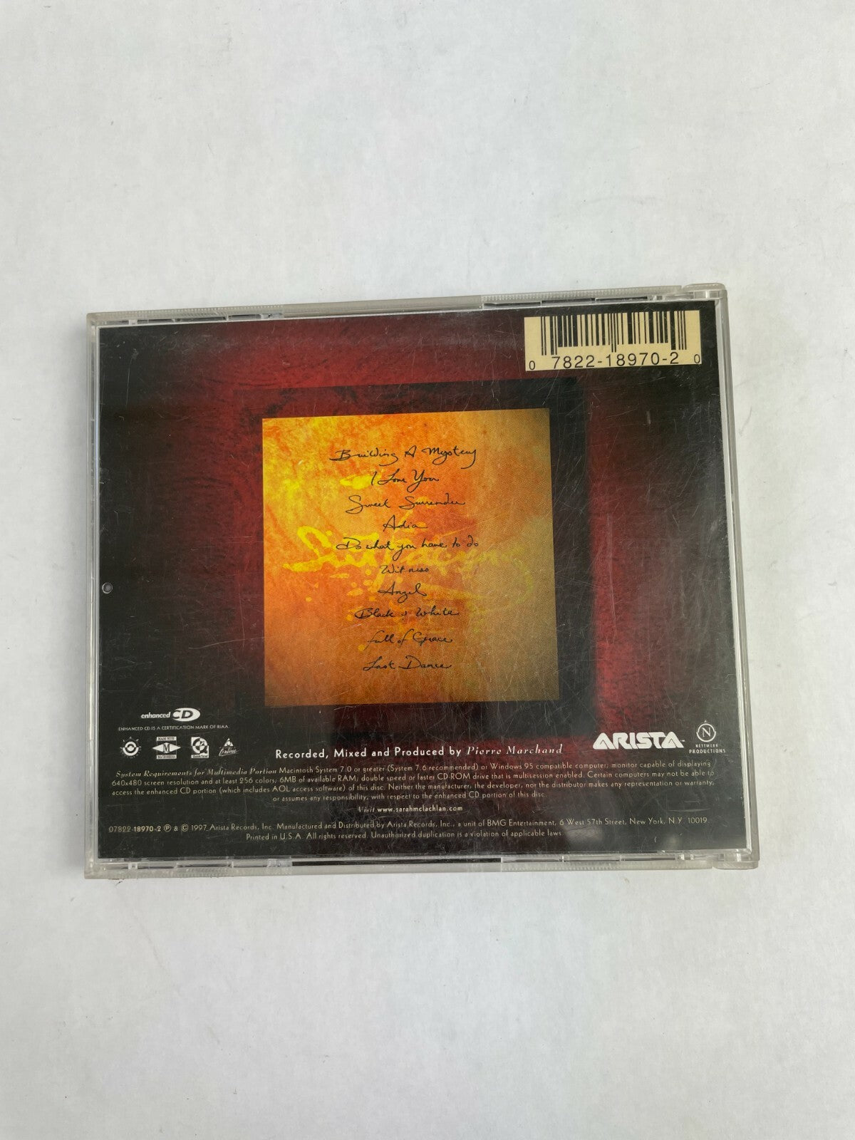 Sarah McLachlan Surfacing CD Q1