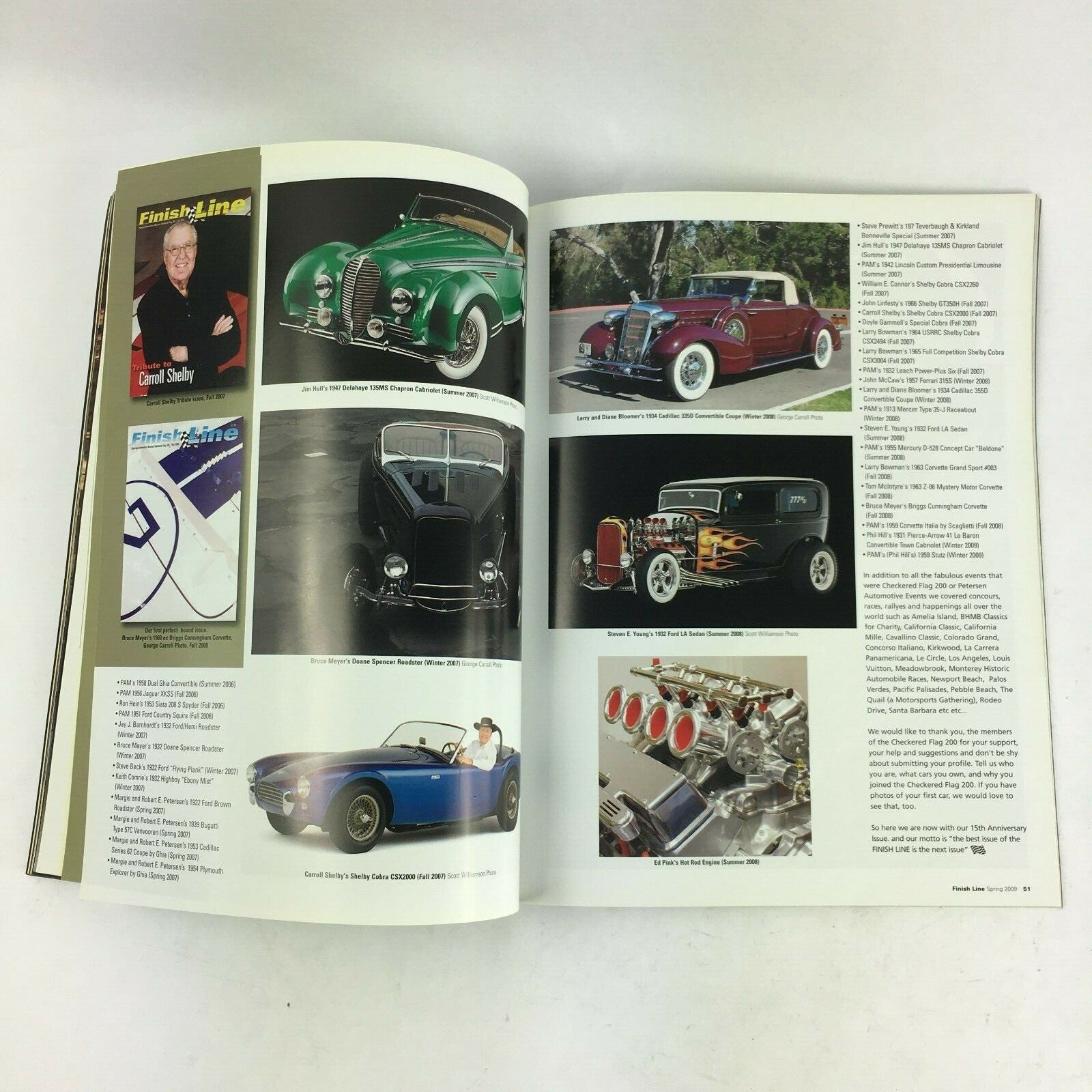 Spring 2009 Finish Line Magazine Petersen Automotive 15th Anniversary Issue