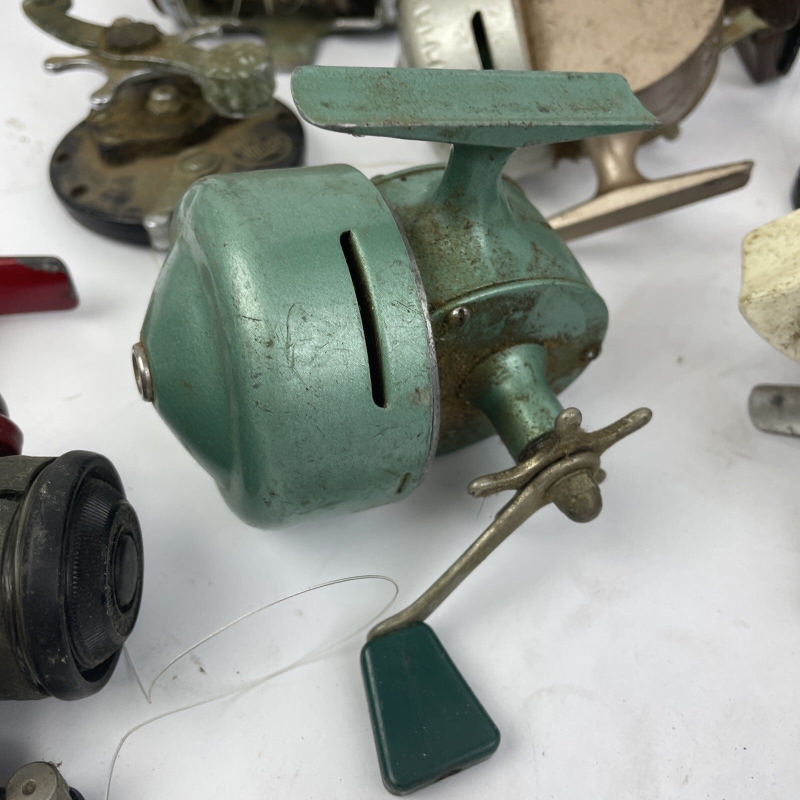 10 + Vintage Bait Cast Conventional Spinning Fresh Salt Reels For Parts Repair