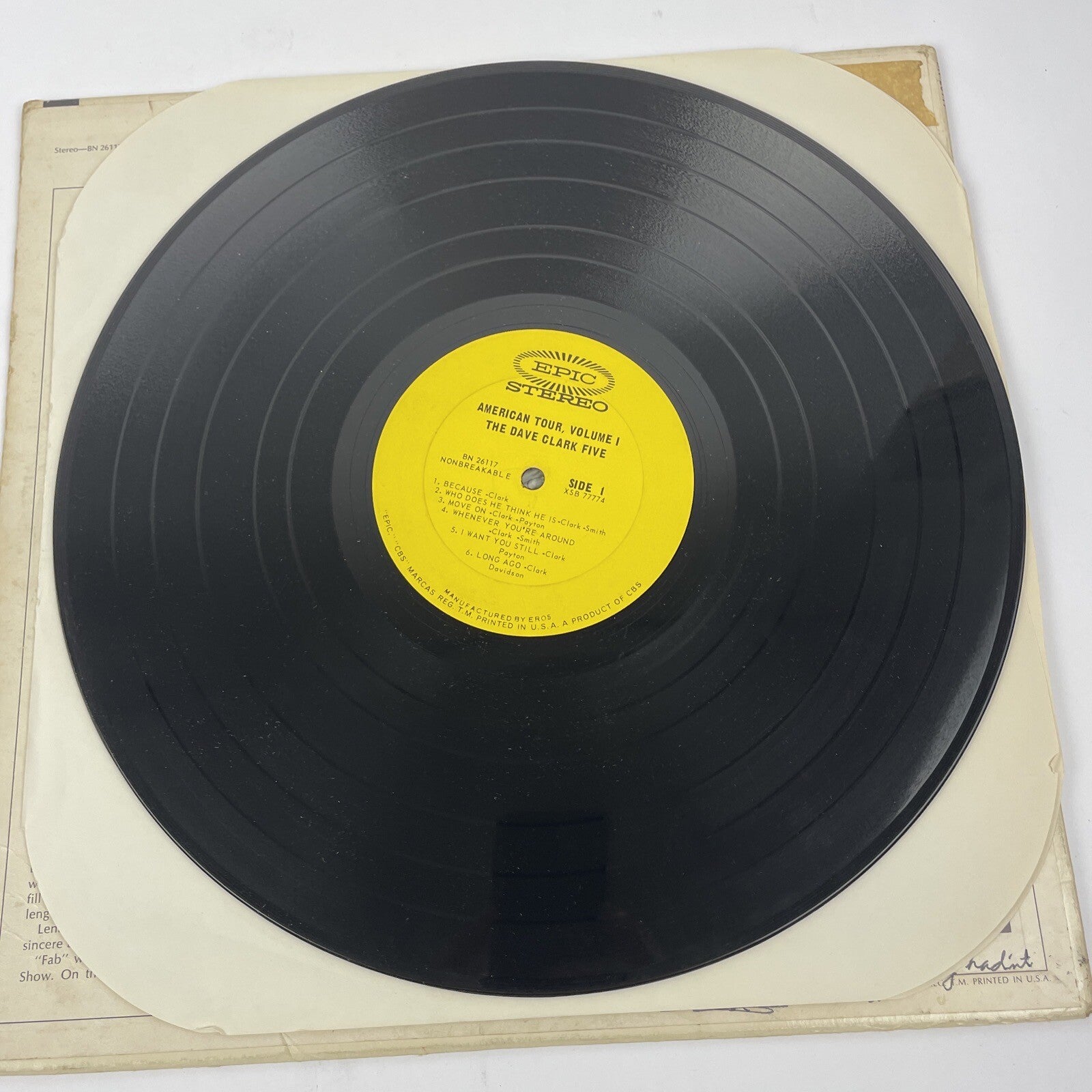 The Dave Clark Five – American Tour, Volume 1 1964 Epic Stereo Vinyl LP - VGC