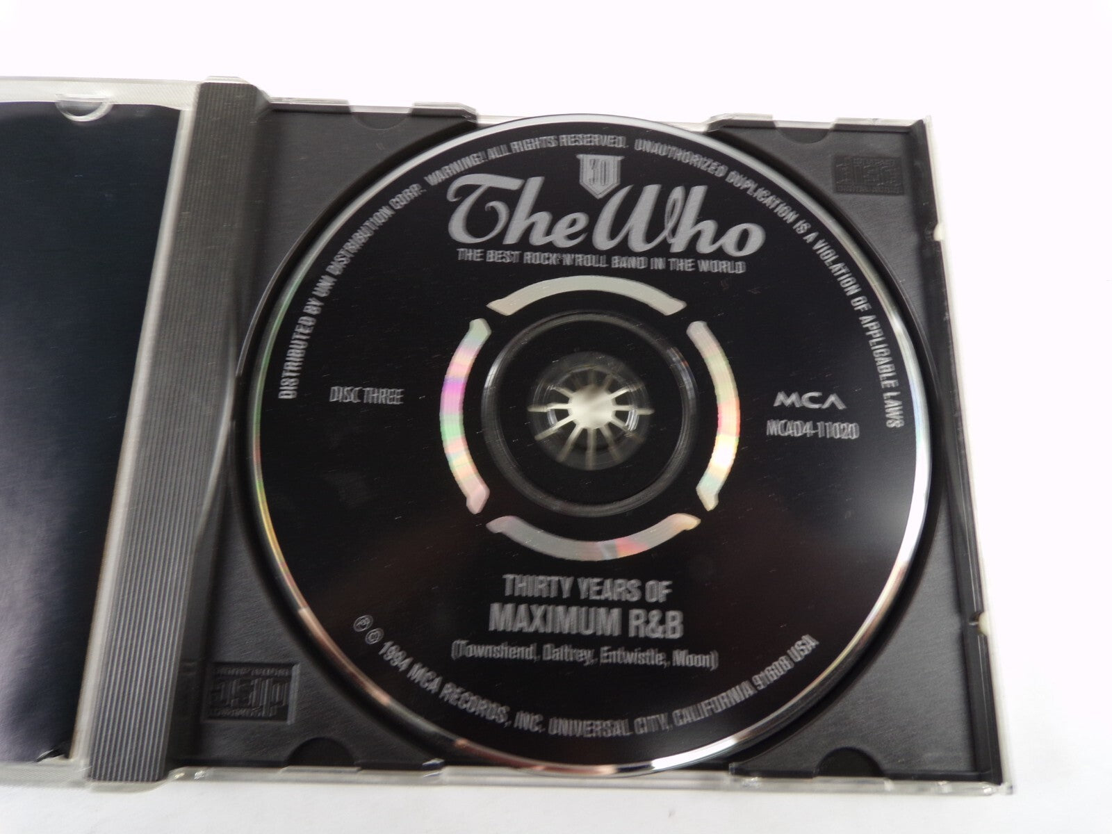 The Who Thirty Years Of Maximum R & B Shakin All Over Baba O Riley CD#1